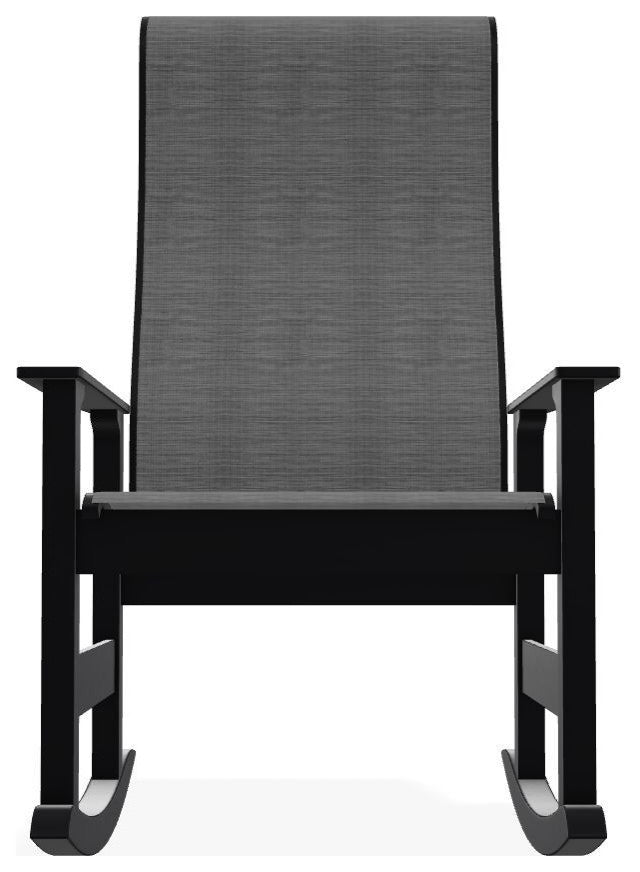 Leeward Sling Outdoor Supreme Rocker, Collect Charcoal/Black