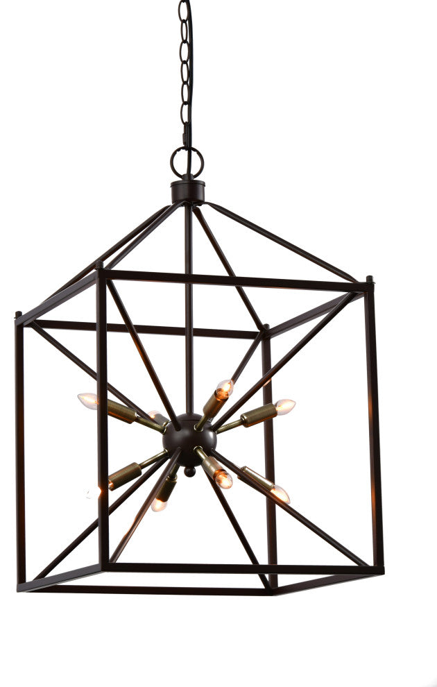 Lazzur Touques 8 Light 16" Matte Oil Rubbed Bronze Pendant