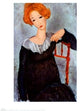 Amedeo Modigliani Women With Red Hair, 21"x28" Wall Decal Print