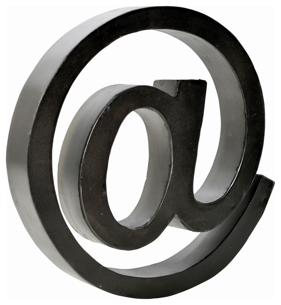 Metal Letter on 12" High, Raw Metal Finish