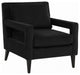 Luna Onyx Black Accent Chair