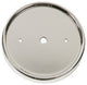 Classic Flush Mount Bell Lantern With Clear Glass, Polished Nickel