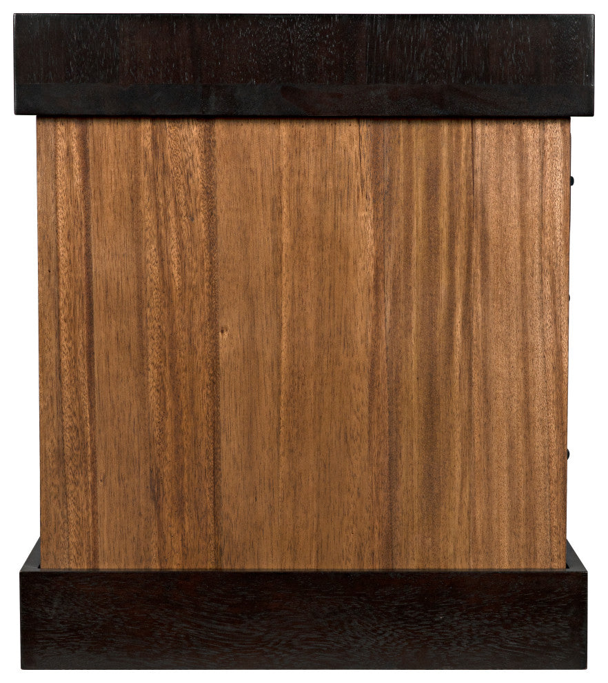 NOIR Furniture - Bentley Desk in Dark/Ebony Walnut - GDES194EBDW