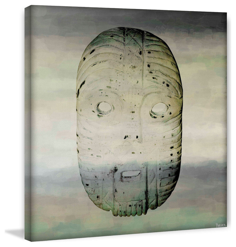 "Ancient Mask" Print on Canvas, 48"x48"
