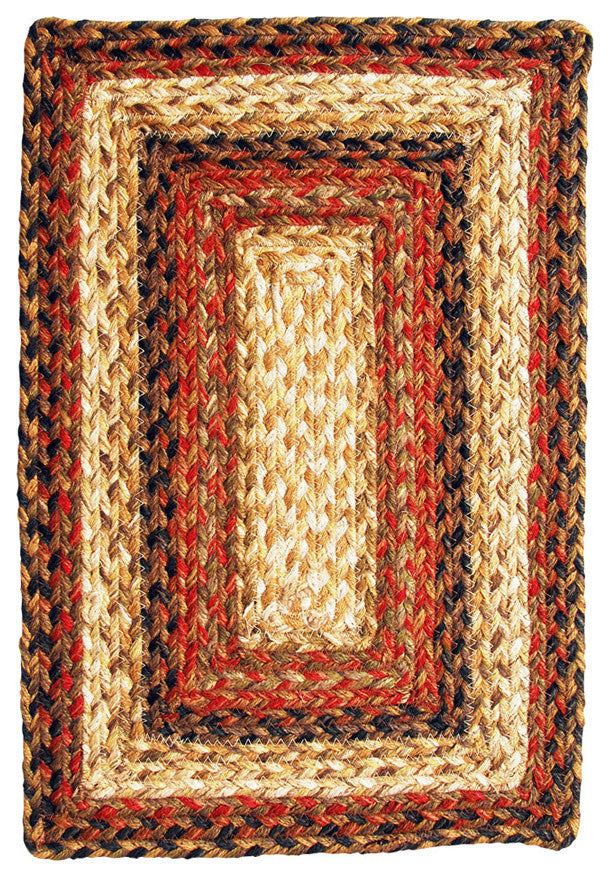 Homespice Decor Russet Jute Braided Placemat 13" x 19" (Rectangle)