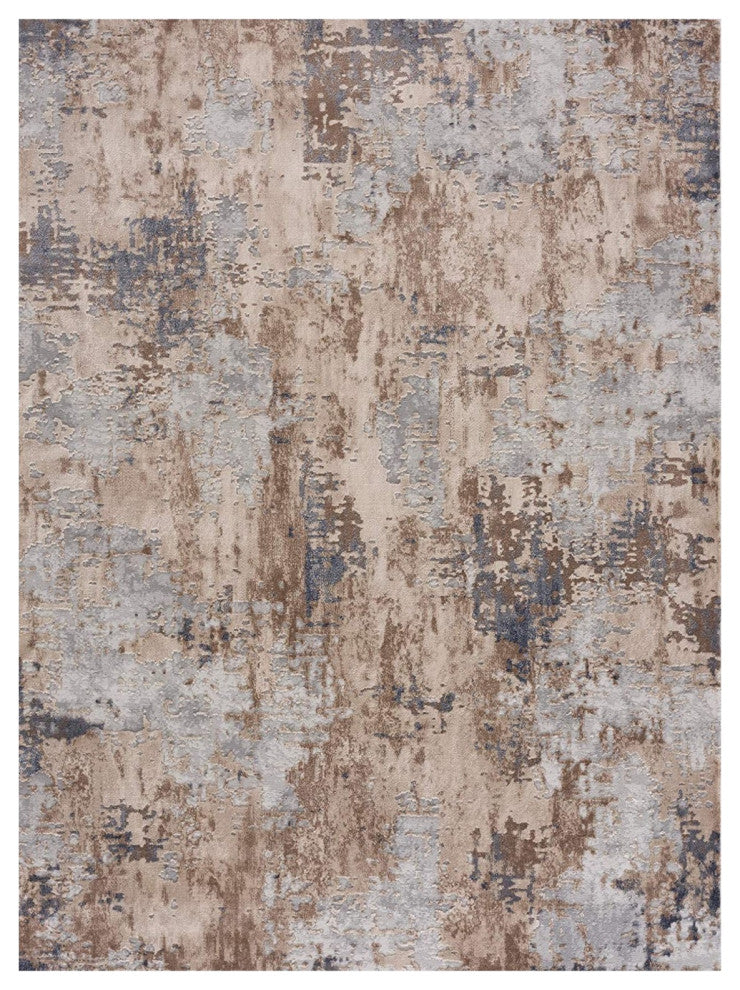 8' X 10' Beige Abstract Dhurrie Area Rug