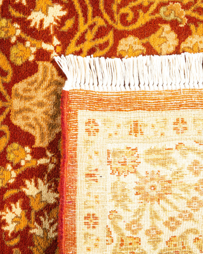Mogul, One-of-a-Kind Hand-Knotted Area Rug Orange, 3'1"x13'4"