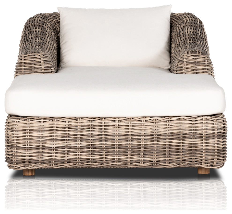 Messina Outdoor Chaise Lounge-Natural