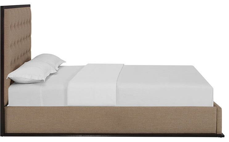 Modway Madeline Queen Upholstered Bed Frame, Cappuccino Cafe