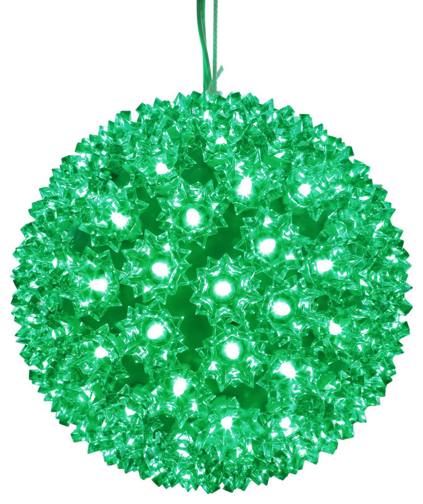 50Lt X 6" Led Green Starlight Sphere