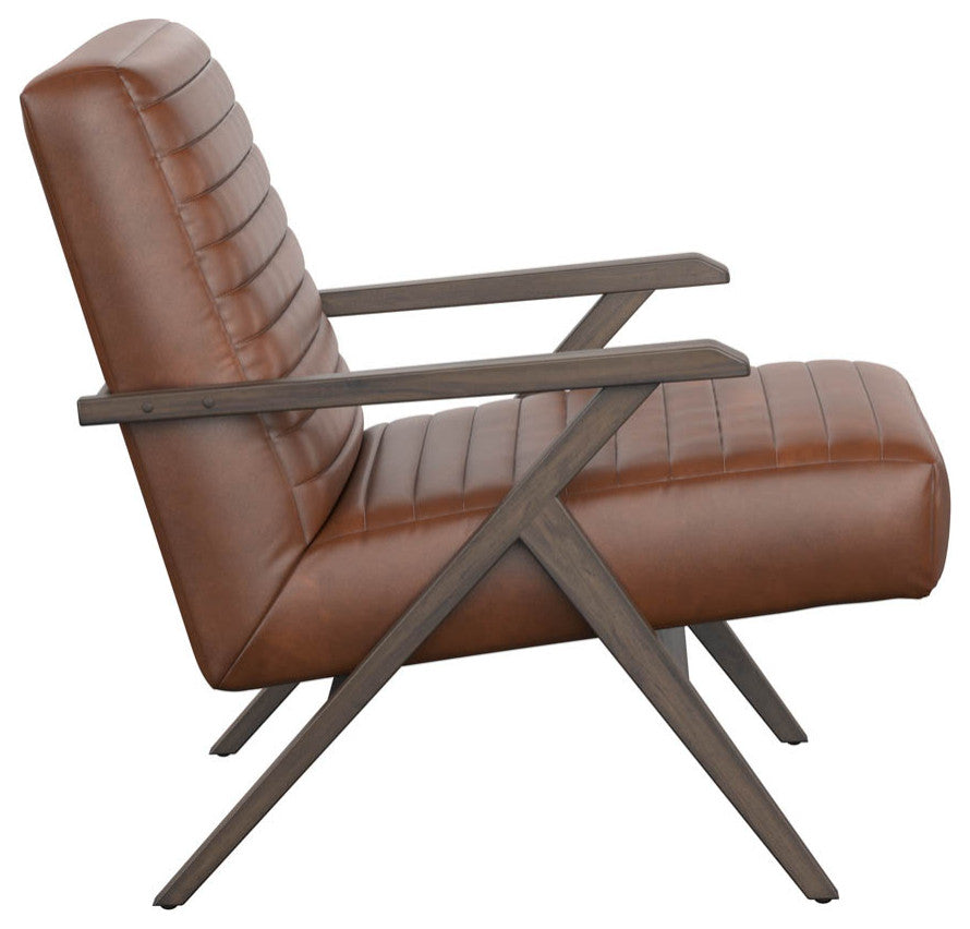 Peyton Lounge Chair, Bravo Cognac