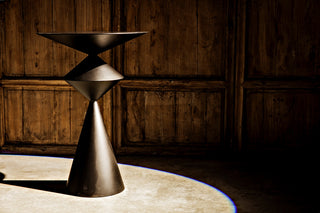 Zasa Side Table, Black Steel