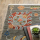 Leoness Floral Puffs Indoor Area Rug, Grey, 3'3" x 5'