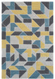 Surya Vernier VRN-1015 8'x10' Rug, Olive/Teal/Light Gray/Ivory
