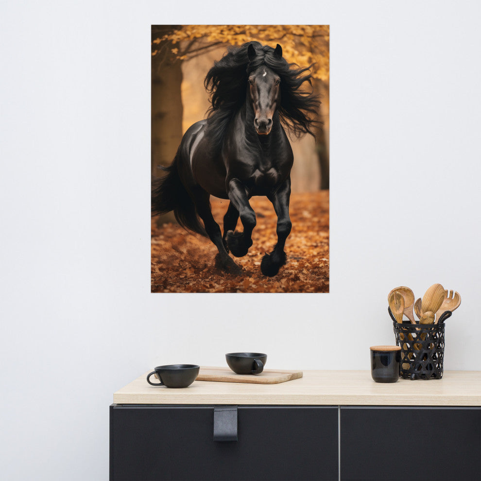 A Brush with Freedom Rustic Photorealism Digital Artwork Loose Art Print, 24" X 36"