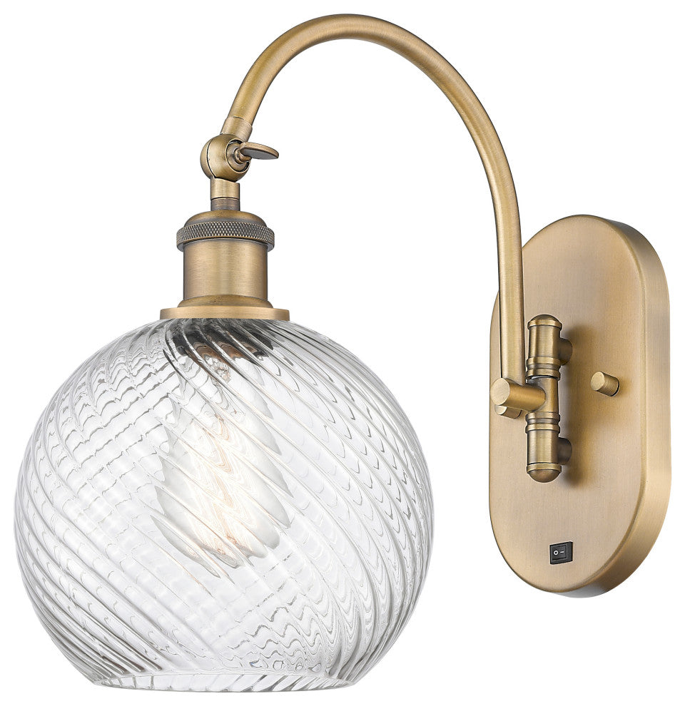Innovations 518-1W-BB-G1214-8-LED 1-Light Sconce, Brushed Brass
