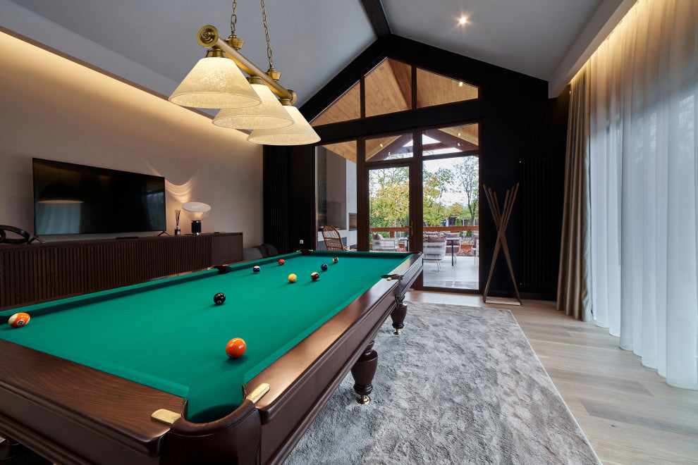 Zlite 2306-3RB-AGM14 3-Light Billiard, Golden Mottle