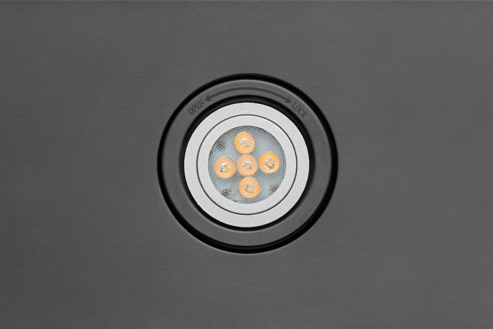 Hauslane | Chef Series PS18 Under Cabinet Kitchen Range Hoods, Black Stainless Steel, 30"