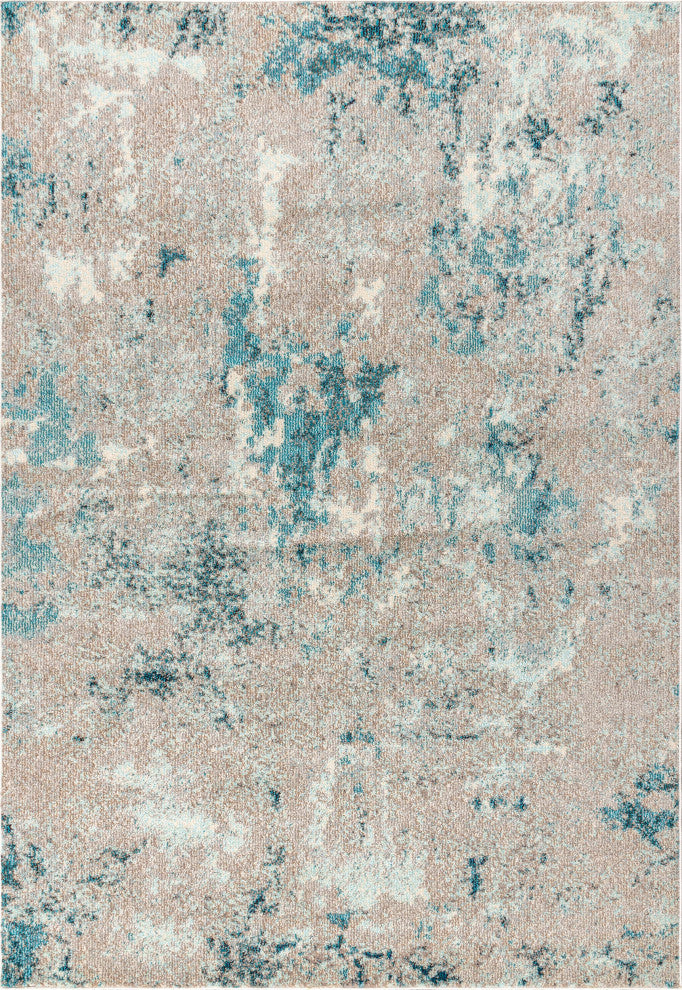 Contemporary POP Modern Abstract Vintage Area Rug, 5 X 8