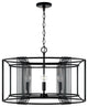 Capital Lighting, 346041MB, 25.5"Wx17"H 4-Light Drum Pendant