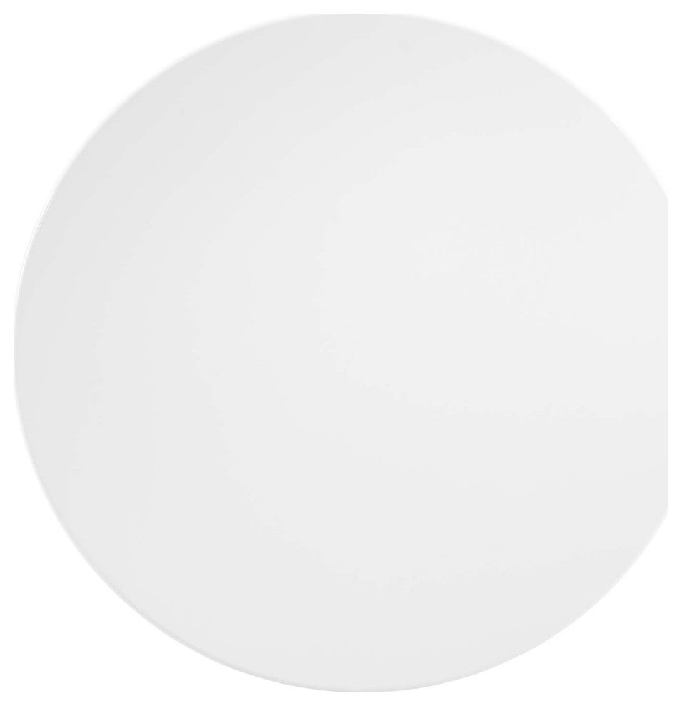 Lippa 20" Round Side Table, Black White