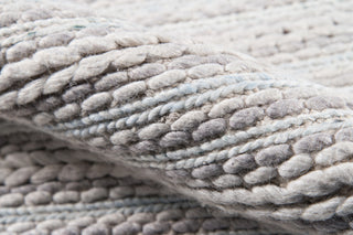 Momeni Andes Wool and Viscose Hand Woven Light Gray Runner 2'3"x8'