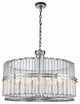 Elegant Lighting Piper Collection Chandelier, Antique Silver Leaf