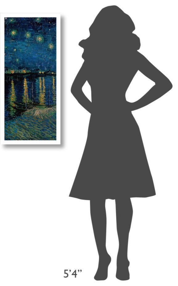 "Starlight Over the Rhone (center)" Print by Vincent van Gogh, 15"x32"