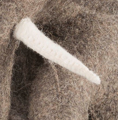 Elephant Door Stop in Hand Felted Wool, Blue