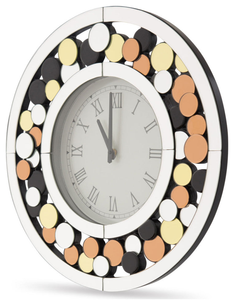 Montreal Round Mosaic Wall Clock