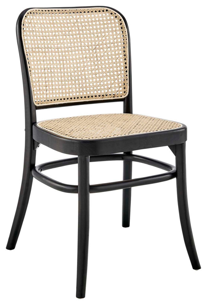 Winona Wood Dining Side Chair Set of 2, Black