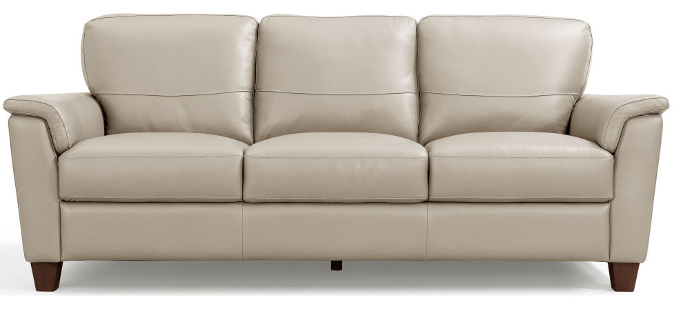 Lv01299 Sofa , Beige Leather Pacific Palisades ( 1-Piece /1Ctn