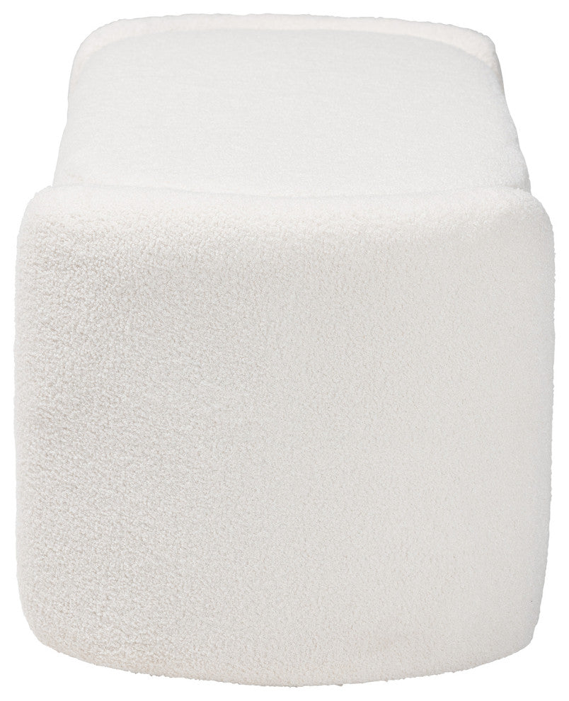 Aminah Boucle Storage Bench