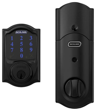 Schlage BE469NX-CAM Connect Camelot Touchscreen Electronic - Matte Black
