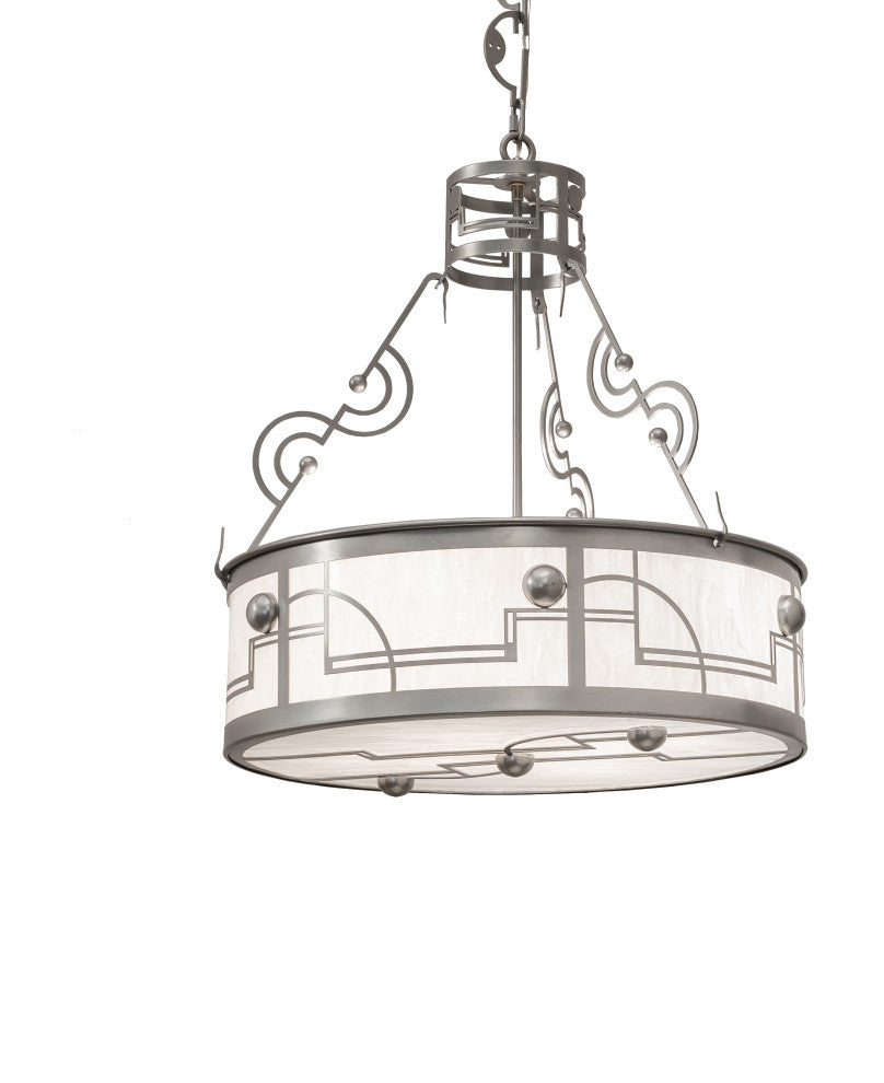 25 Wide Revival Deco Cilindro Inverted Pendant