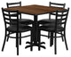Restaurant Tables and Chairs, "Bergamo" 36'' Square Dining Set