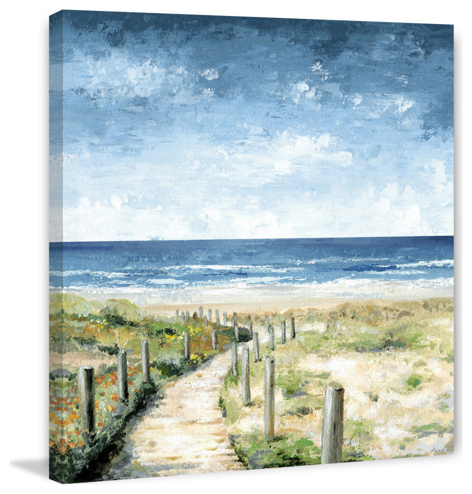 "Beautiful Path" Painting Print on Wrapped Canvas, 18x18