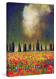 "Poppies and Poplar" Painting Print on Canvas by Chris Vest