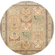 Ahgly Company Indoor Round Traditional Area Rugs, 4' Round