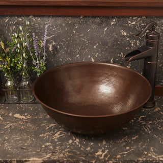 Hubble 14" Vessel Bathroom Sink in Copper