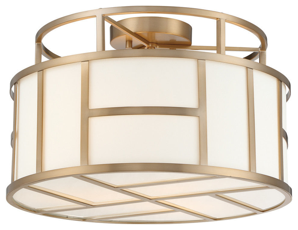 Danielson 3 Light Ceiling Mount, Vibrant Gold