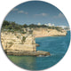 Armacao De Pera Algarve Beach, Seashore Round Wall Art, 23"