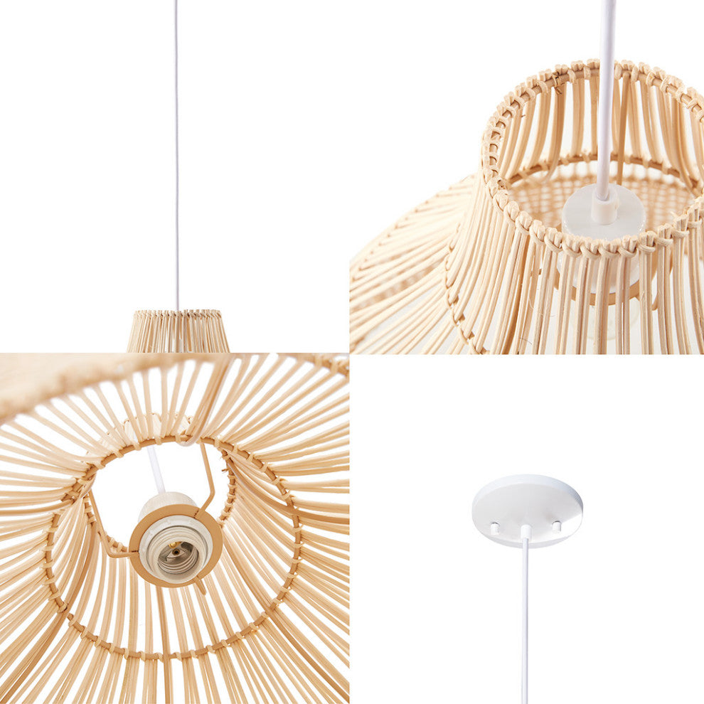 INK+IVY Wren Bell Shaped Bamboo Pendant