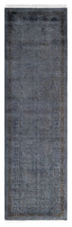 Overdyed One-of-a-Kind Hand-Knotted Area Rug Gray, 2' 6" x 8' 8"