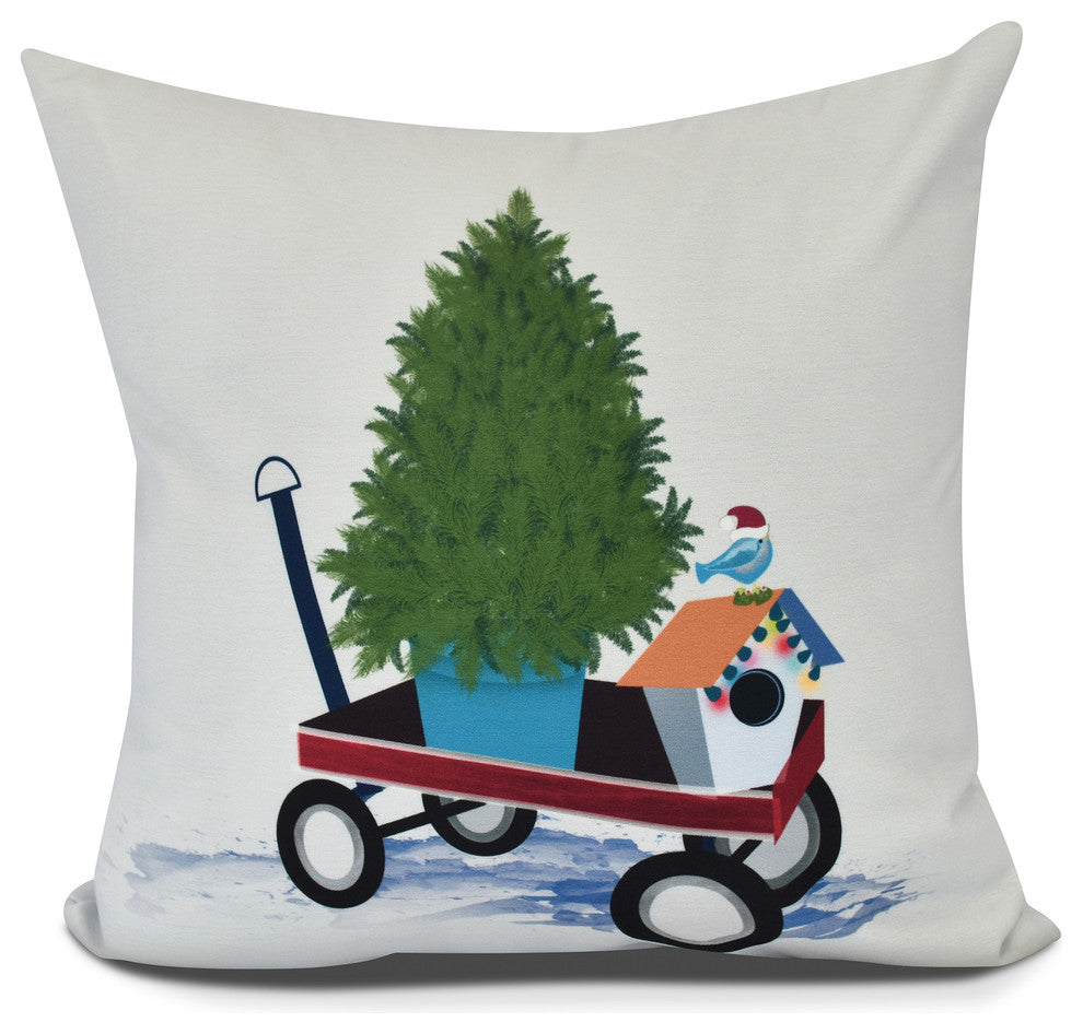 Take Me Home,Geometric Print Pillow,Light Gray, 26" x 26"
