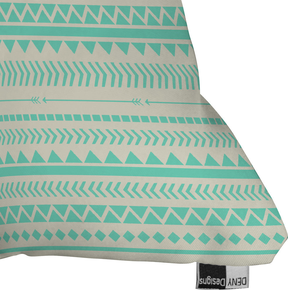 Deny Designs Allyson Johnson Mint Tribal Outdoor Throw Pillow