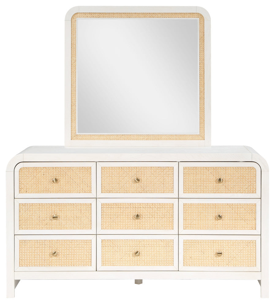 Siena Bedroom Furniture, White, Dresser