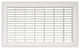 Heavy Gauge Steel Floor Grille, White, 12"x12"