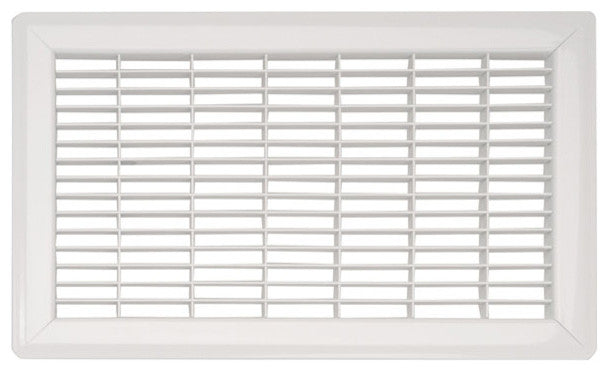 Heavy Gauge Steel Floor Grille, White, 12"x12"
