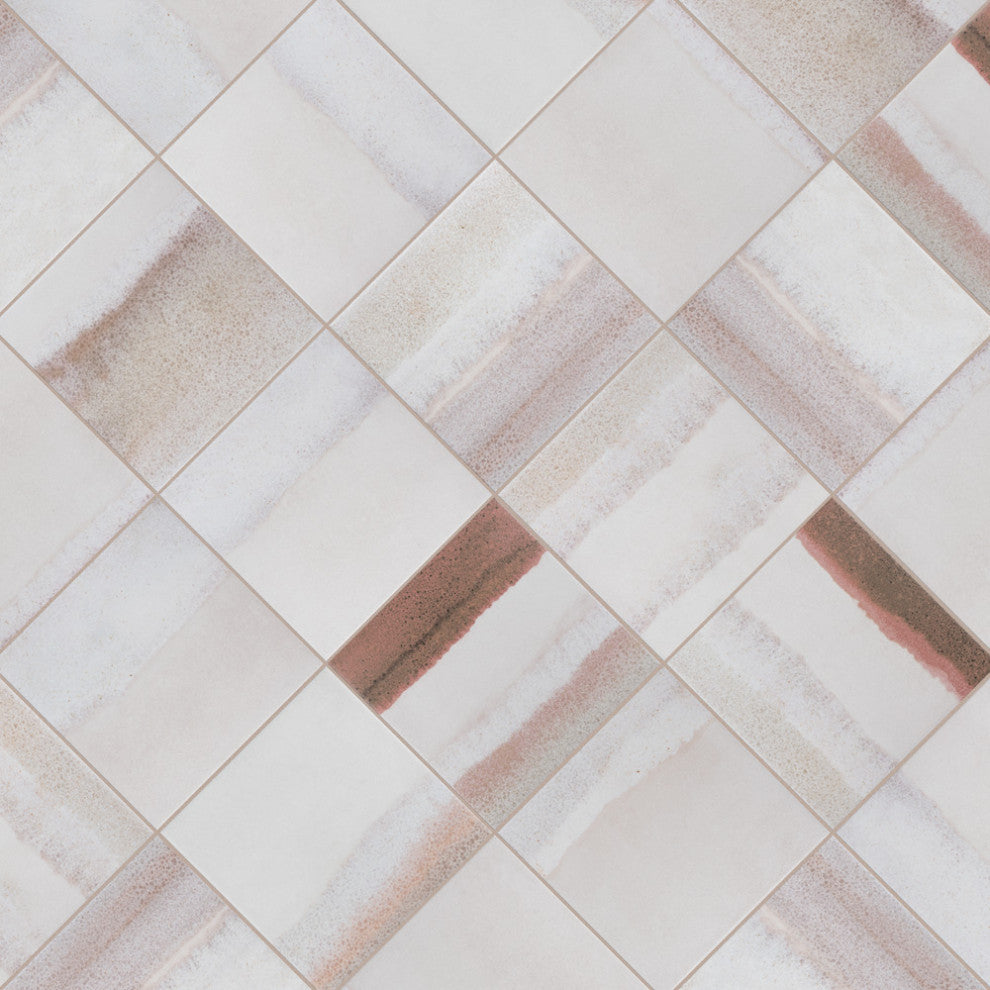 Matter Canvas Bone Red Porcelain Floor and Wall Tile